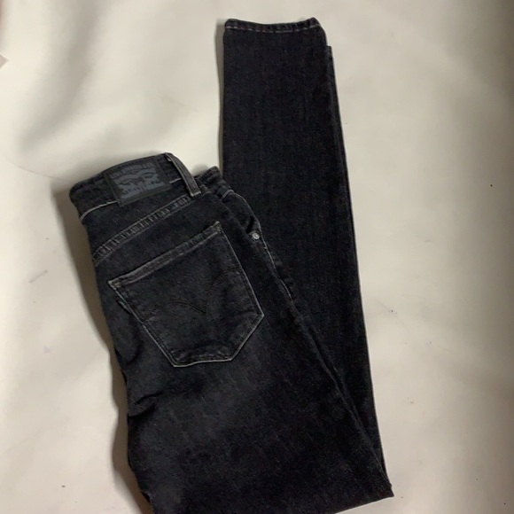 Levi’s 721 women’s size 27 charcoal high rise skinny denim Stretch Jeans. - Picture 11 of 15
